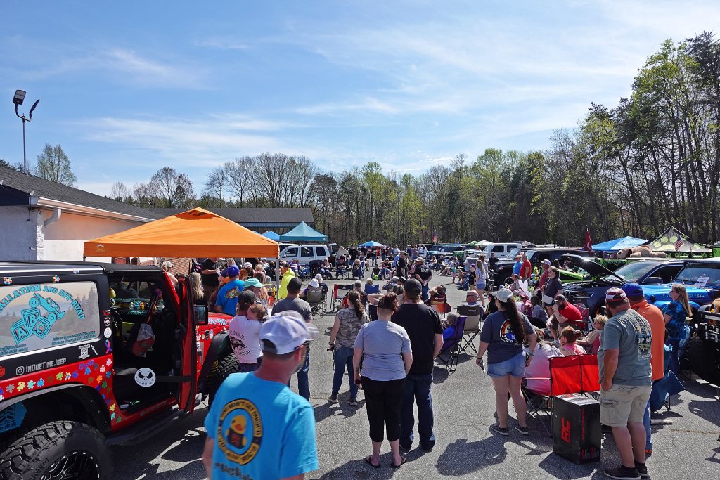 The Jeeps were out deep!