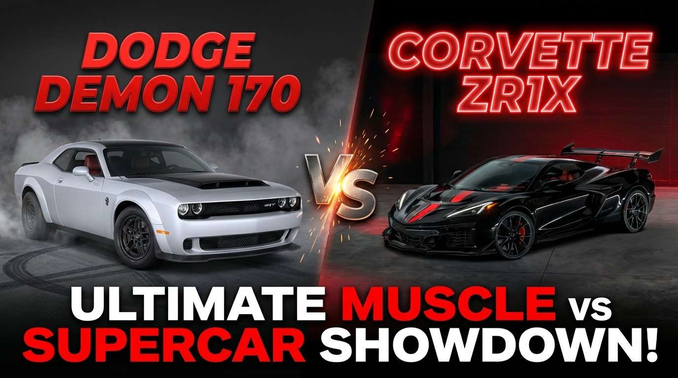 Corvette ZR1X vs Dodge Demon 170